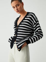 Unspoken Desire Stripe Cardigan