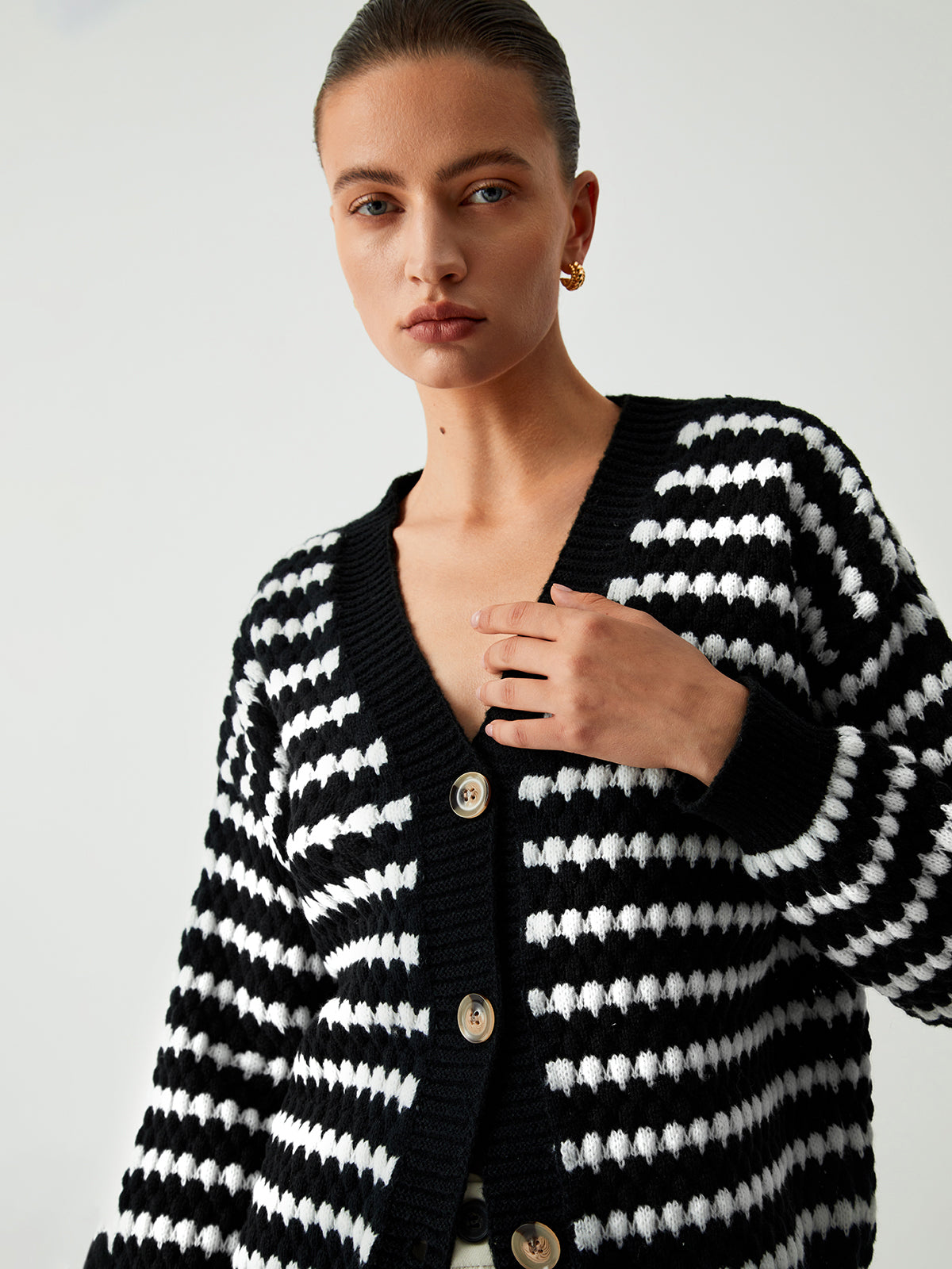 Unspoken Desire Stripe Cardigan