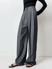 First Choice Pinstripe Wide Leg Dress Pants