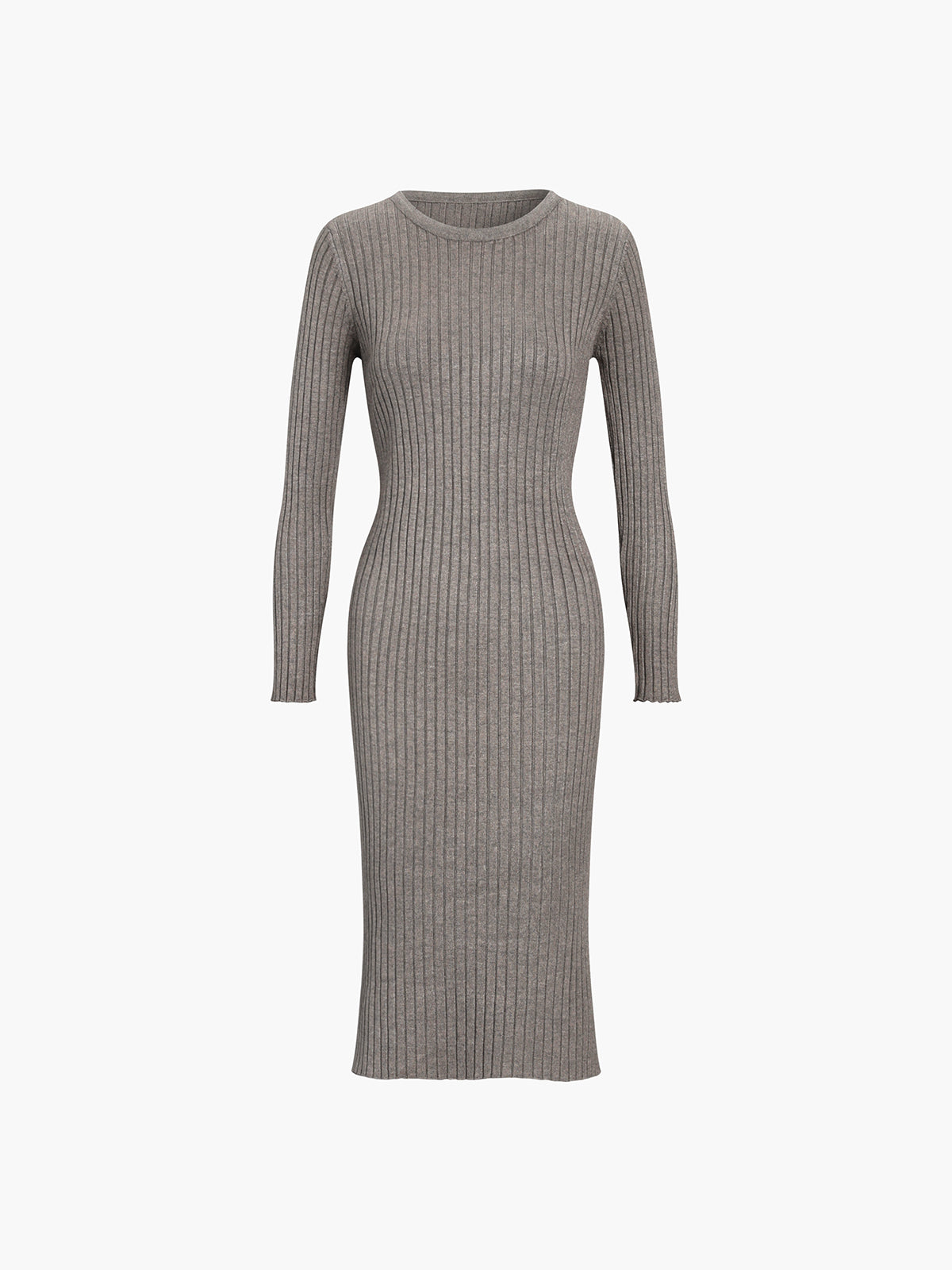 Essential Long Sleeve Midi Sweater Dress