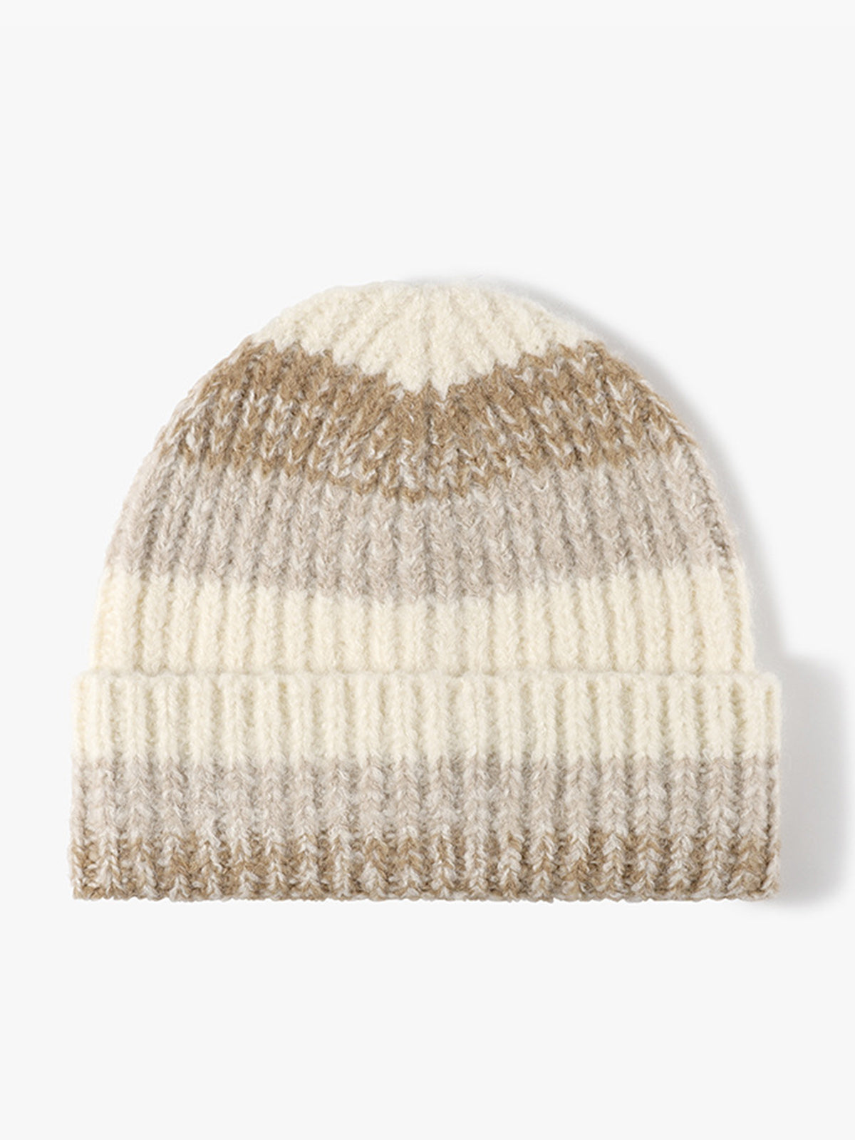 Ombre Stripe Beanie Hat