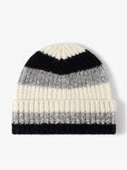 Ombre Stripe Beanie Hat