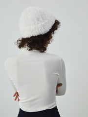 Snowflake Furry Beanie Hat