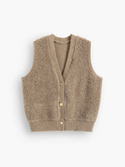 Caramel Fuzzy Vest