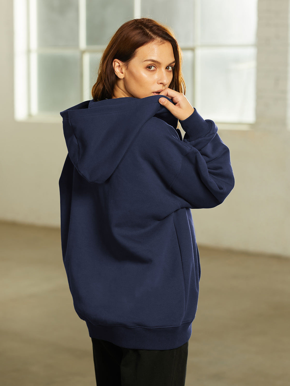 Oversized Everyday Zip Up Hoodie