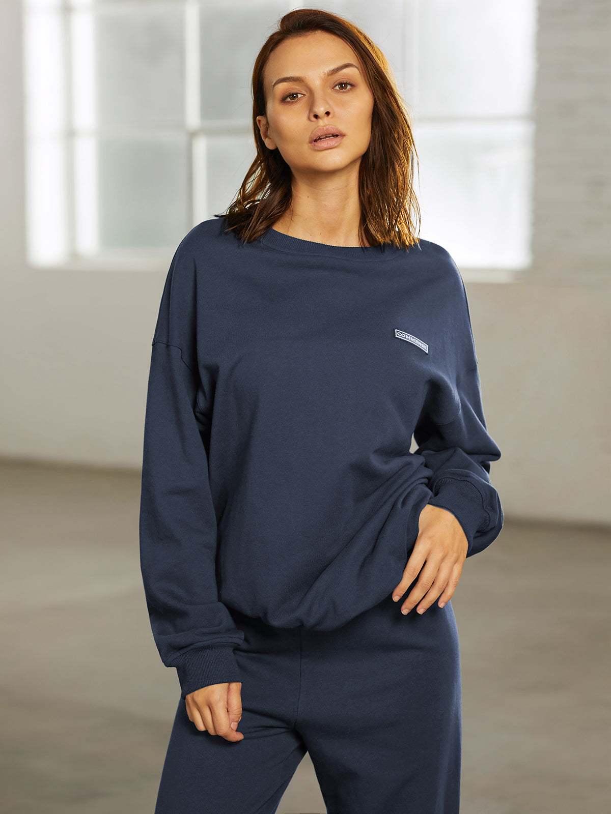 Drop Shoulder Crewneck Sweatshirt